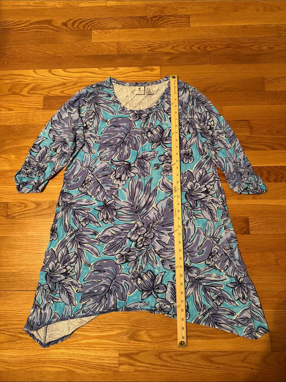 Caribbean Joe shark bite floral dress - Picture 3 of 8
